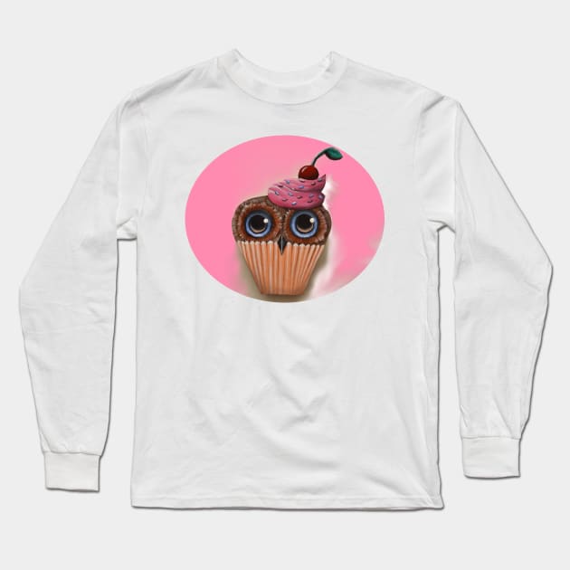 cupcakeowl Long Sleeve T-Shirt by Artelies202